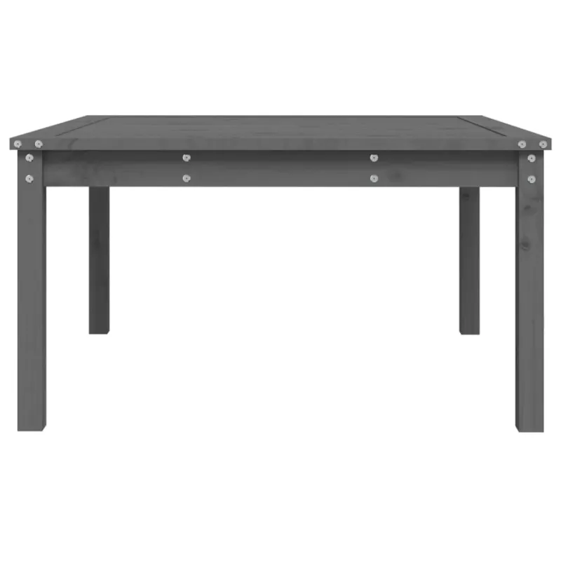 Sodo pöytä, harmaa, 82,5x82,5x45 cm, mäntypuuta massiivia