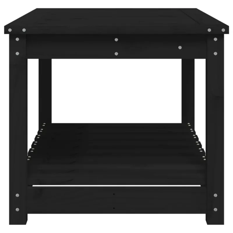 Soodinen pöytätaso, musta, 82,5x50,5x45cm, mäntypuuta massiivia