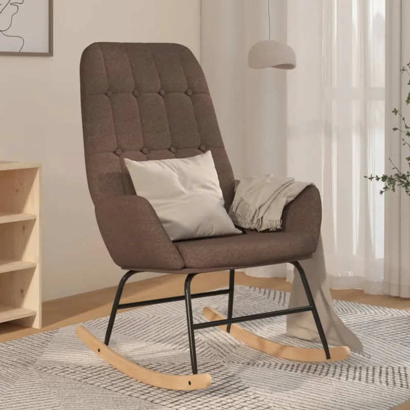 Supama kėdė, taupe spalvos, audinys
