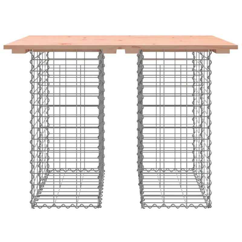 Sodo pöytä, gabion-tyylinen, 100x70x72 cm, Douglas-puuta