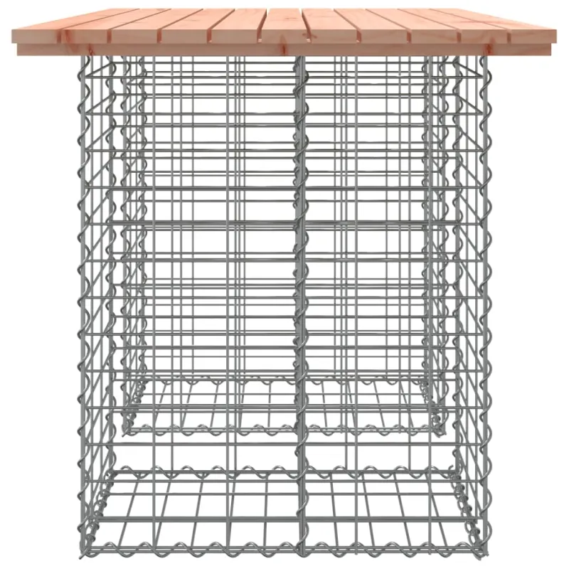 Sodo pöytä, gabion-tyylinen, 100x70x72 cm, Douglas-puuta