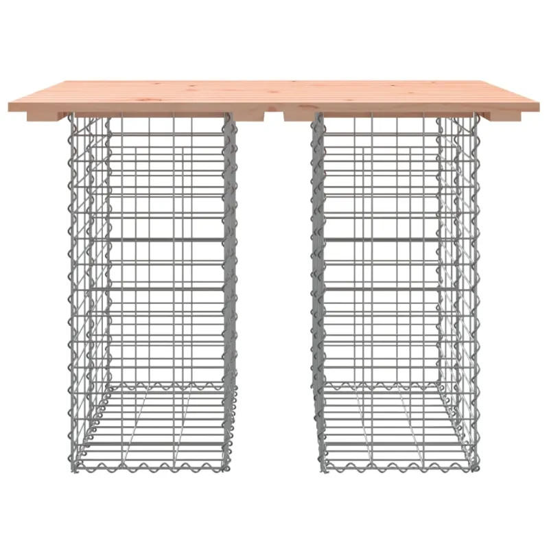 Sodo pöytä, gabion-tyylinen, 100x70x72 cm, Douglas-puuta