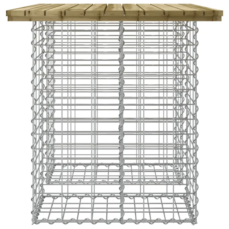 Sodo pöytätaso, gabionin muotoilu, 100x70x72 cm, kyllästetty mäntypuu