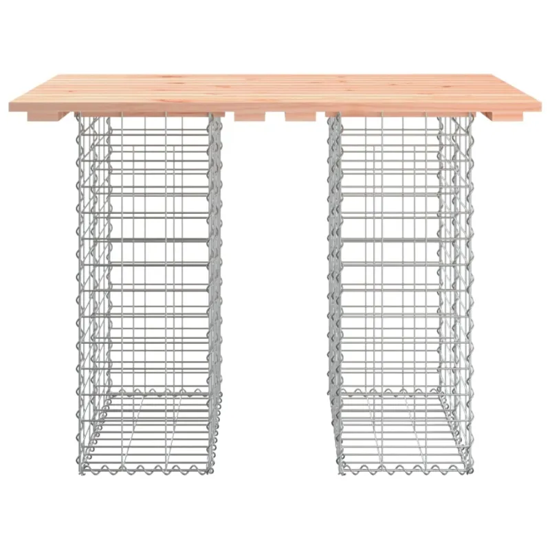 Sodo pöytä, gabion-tyylinen, 100x70x72 cm, Douglas-puuta