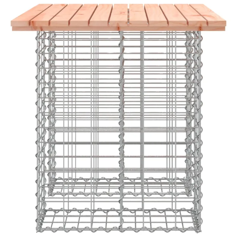 Sodo pöytä, gabion-tyylinen, 100x70x72 cm, Douglas-puuta