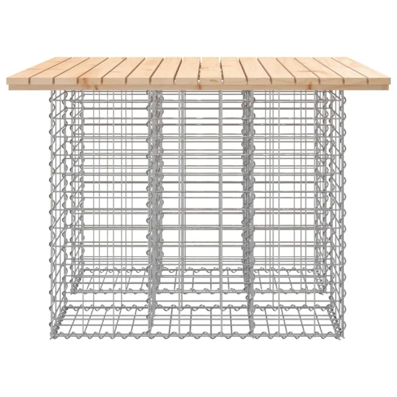 Sodo pöytätaso, gabionin muotoilu, 100x102x72 cm, mäntypuuta massiivia