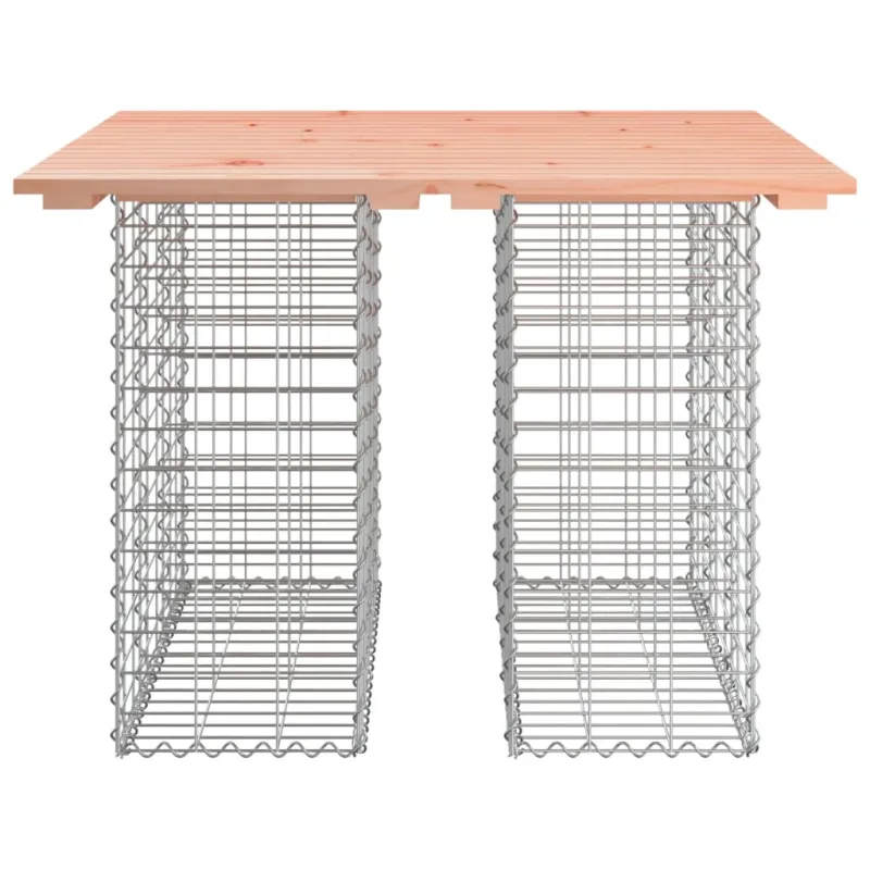 Sodo pöytä, gabionimuotoilu, 100x102x72 cm, Douglas-kynttiläpuuta