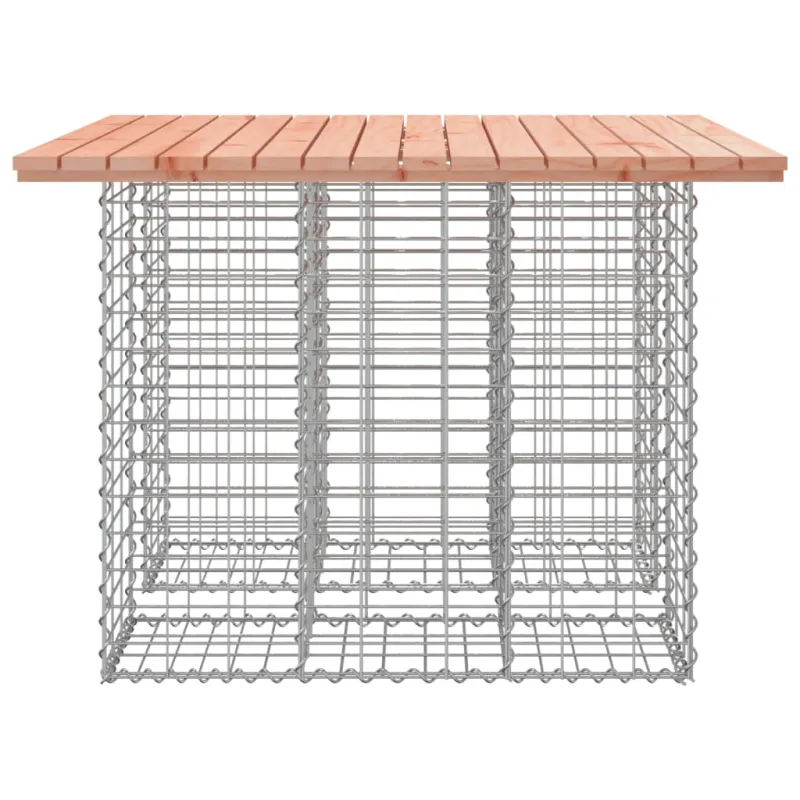 Sodo pöytä, gabionimuotoilu, 100x102x72 cm, Douglas-kynttiläpuuta