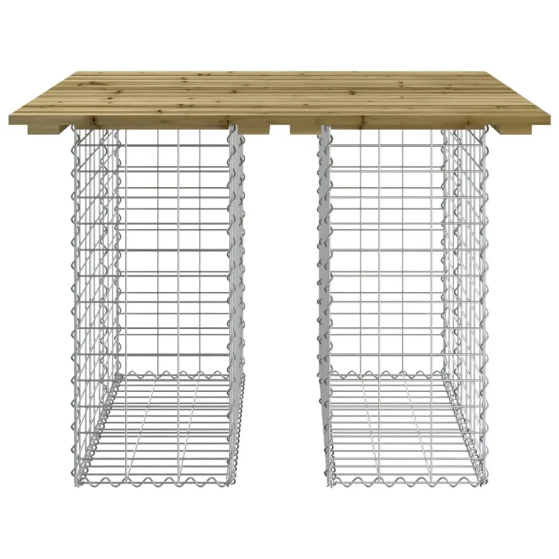 Sodo pöytätaso, gabion-tyylinen, 100x102x72 cm, kyllästetty mäntypuu