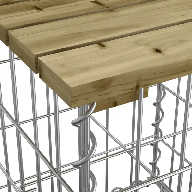 Sodo pöytätaso, gabion-tyylinen, 100x102x72 cm, kyllästetty mäntypuu