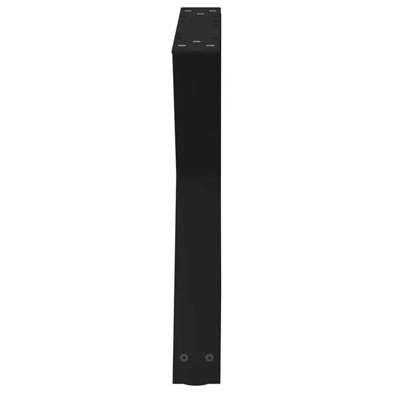 Kavos staliuko kojelės, 2 vnt., juodos, 50x(42-43,3) cm, plienas
