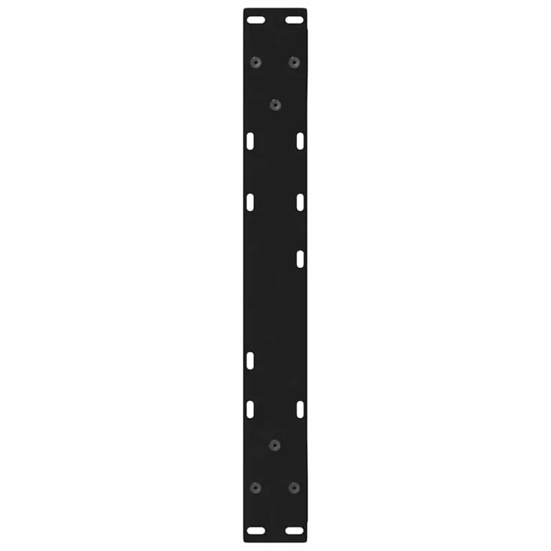 Kavos staliuko kojelės, 2 vnt., juodos, 50x(42-43,3) cm, plienas