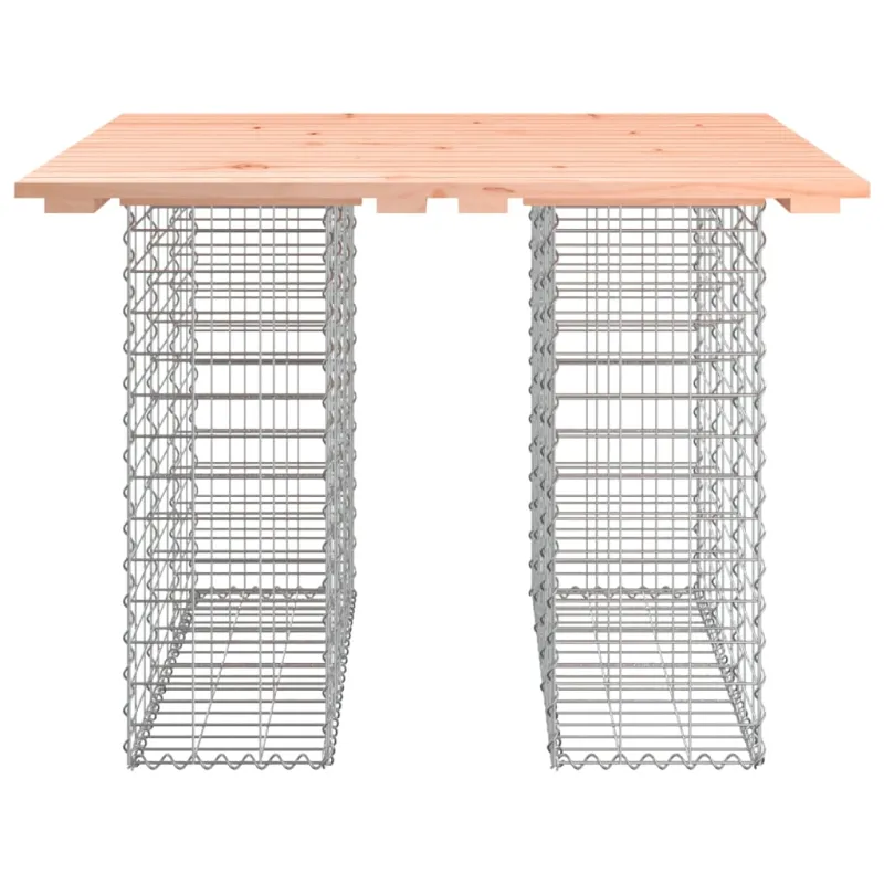 Sodo pöytä, gabion-malli, 100x102x72 cm, Douglas-levymateriaalista