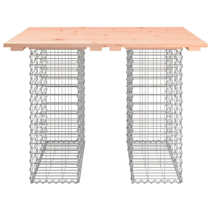 Sodo pöytä, gabion-malli, 100x102x72 cm, Douglas-levymateriaalista
