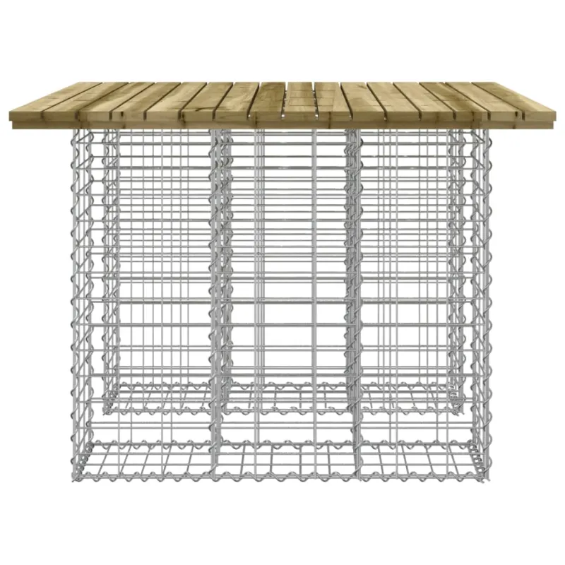 Sodo pöytätaso, gabionin muotoilu, 100x102x72 cm, kyllästetty mäntypuu