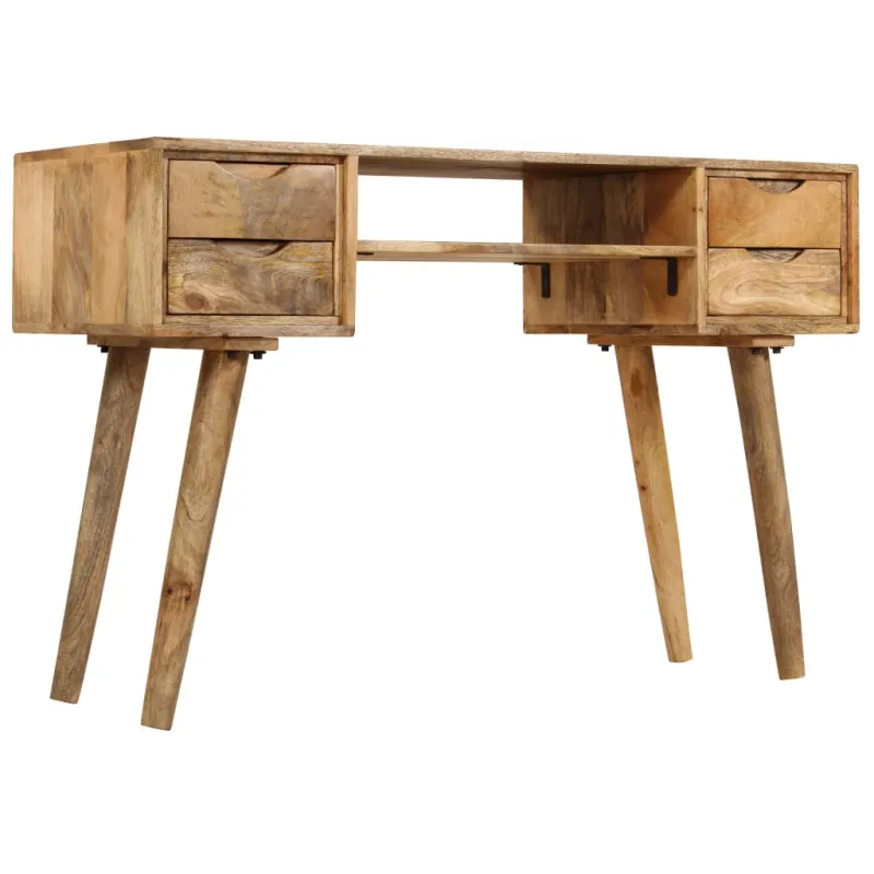 Rašomasis stalas, 115x47x76 cm, mango medienos masyvas