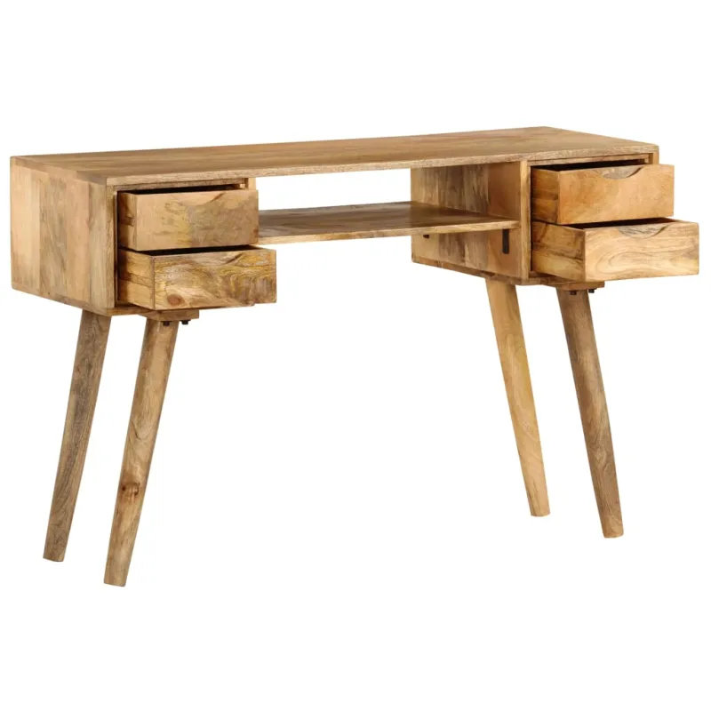 Rašomasis stalas, 115x47x76 cm, mango medienos masyvas