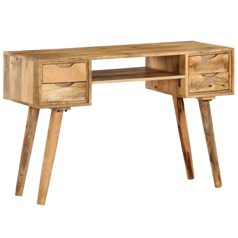Rašomasis stalas, 115x47x76 cm, mango medienos masyvas