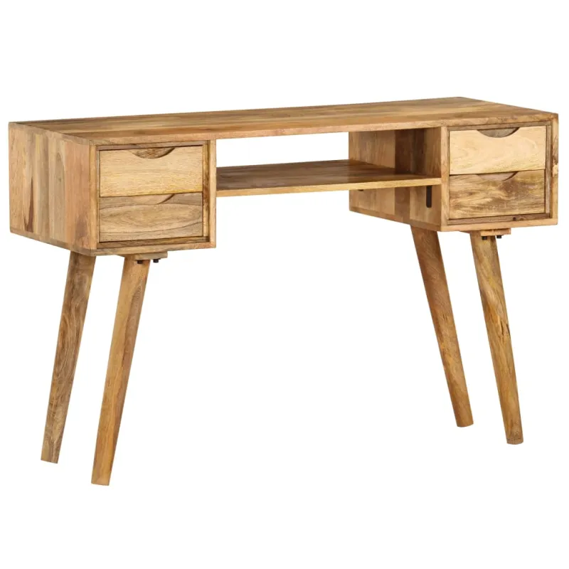 Rašomasis stalas, 115x47x76 cm, mango medienos masyvas