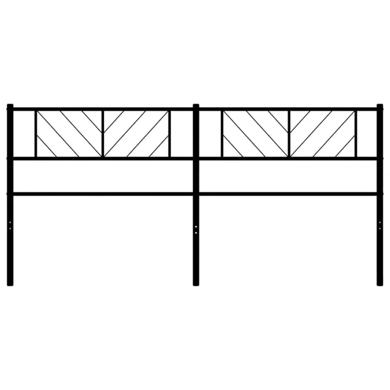 Metalinis pakaitinis galvūgalis, juodos spalvos, 180cm
