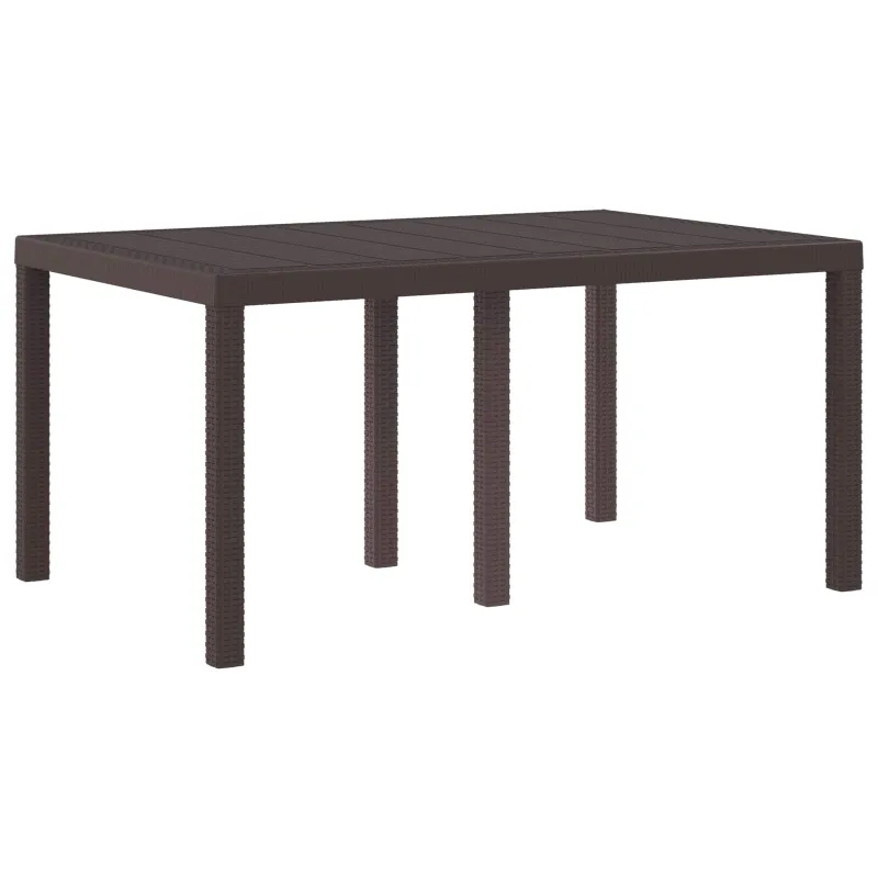 Soodan pöytä Ruda 150 x 100 x 73 cm, polyrattana