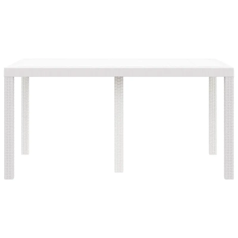 Sodo pöytä Valkoinen 150 x 100 x 73 cm polyrattana