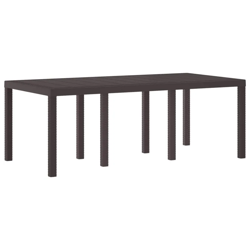 Soodan pöytä Ruda 200 x 100 x 73 cm, polyrattana