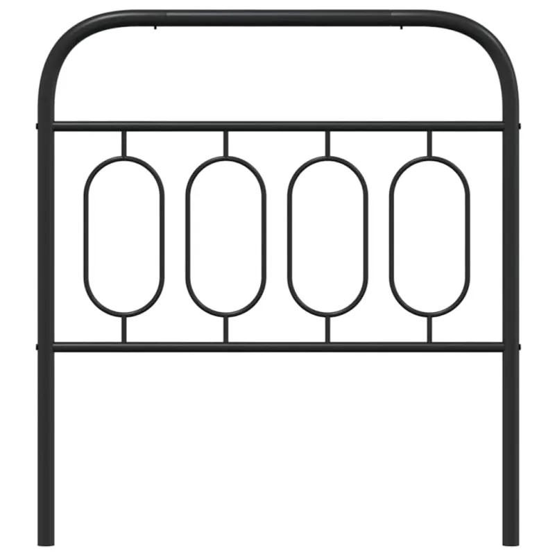 Metalinis pakaitinis galvūgalis, juodos spalvos, 80cm