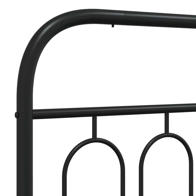 Metalinis pakaitinis galvūgalis, juodos spalvos, 80cm