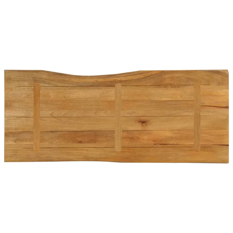 Stalviršis, 140x60x2,5cm, mango masyvas, su gyvu kraštu