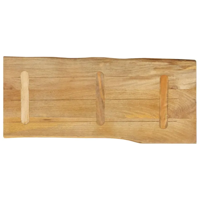 Stalviršis, 100x40x2,5cm, mango masyvas, su gyvu kraštu