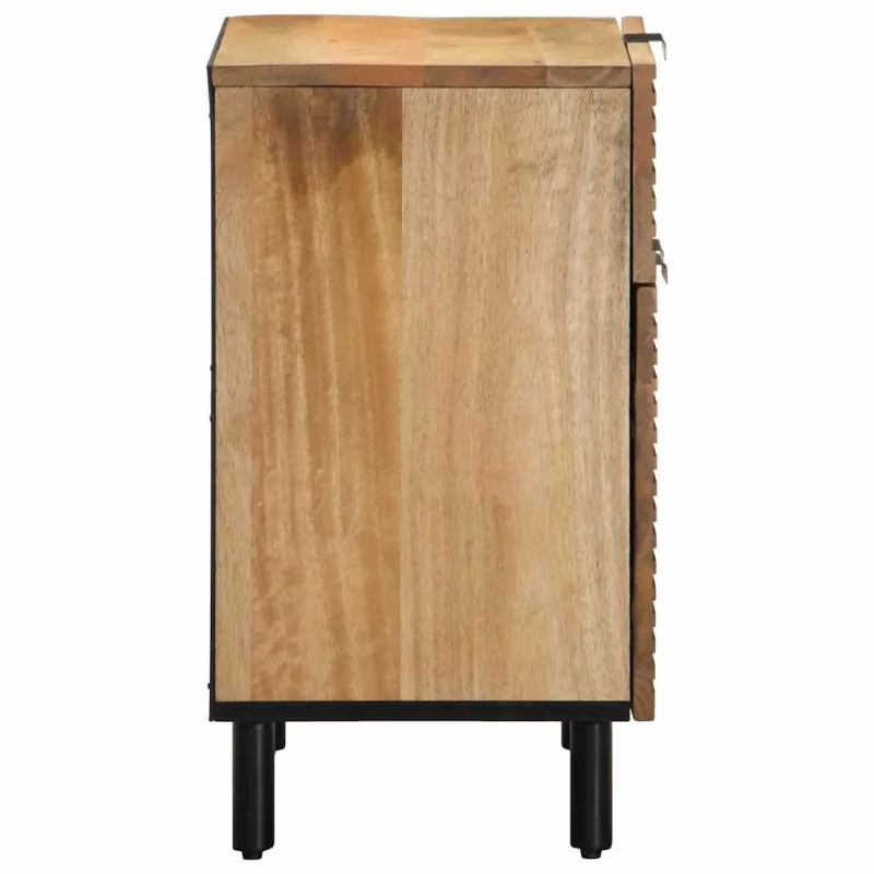 Spintelė prie lovos Ruda 50x33x60 cm Medžio masyvo Mango