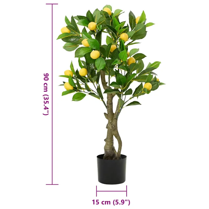 Dirbtinis citrinmedis, žalios spalvos, 90cm, 234 lapai
