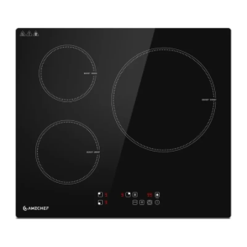 AMZCHEF CE-T-74IB3xyzf-CS 3-alueen induktiotaso universal