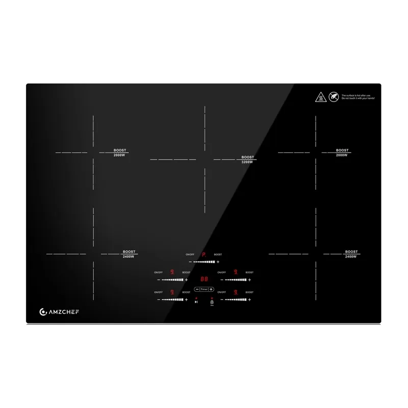 AMZCHEF CE-FS-I95S-GFFDD0 5-alueinen induktiotaso universaali