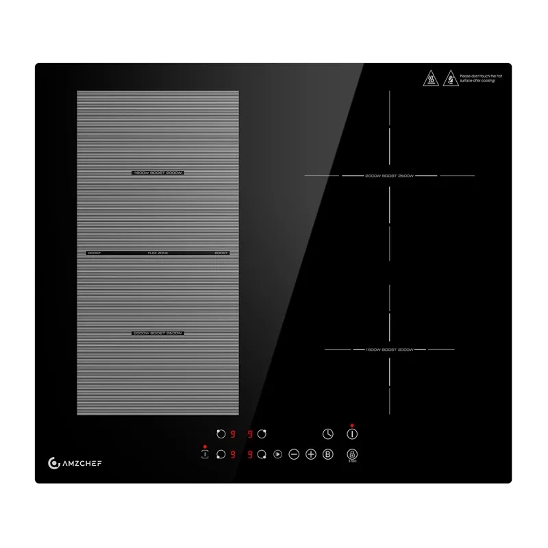 AMZCHEF CE-FS-I72S-FFDD07 4-alueinen induktiokehittötaso, universaali
