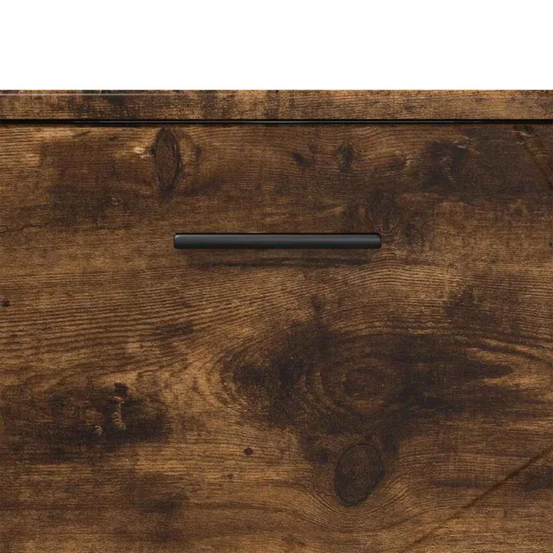 Vonios baldų rinkinys 3 vnt. Rūkyta ąžuolas 76,5 x 35 x 64 cm