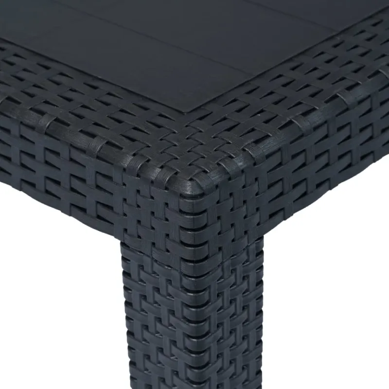 Bistrokalustekokonaisuus, 3D, antrasiittiväri, rattaan jäljitelmä