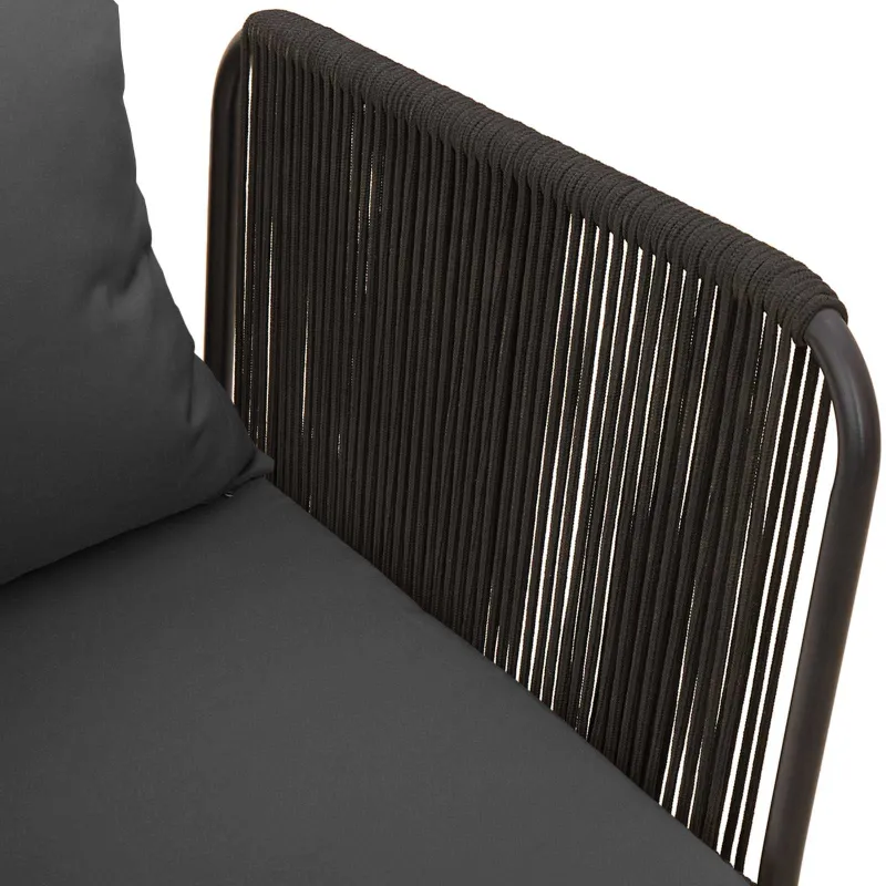 4 vnt. Kietas akacijos medienos ir virvės Natūrali