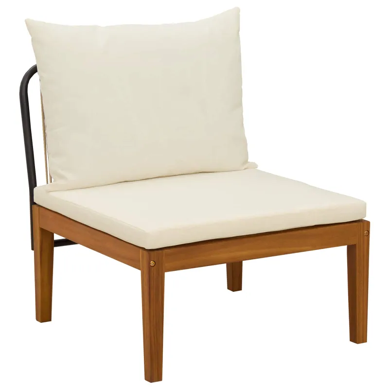 7 vnt. Kietas akacijos medienos ir virvės Natūrali