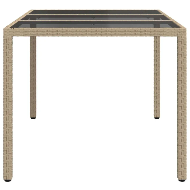 Sodo stalas Smėlio 150 x 90 x 75 cm poliratanas