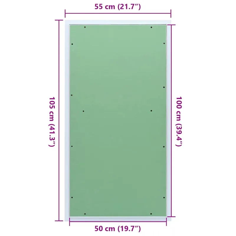 Prieigos skydas Žalia ir sidabrinė 55 x 105 cm