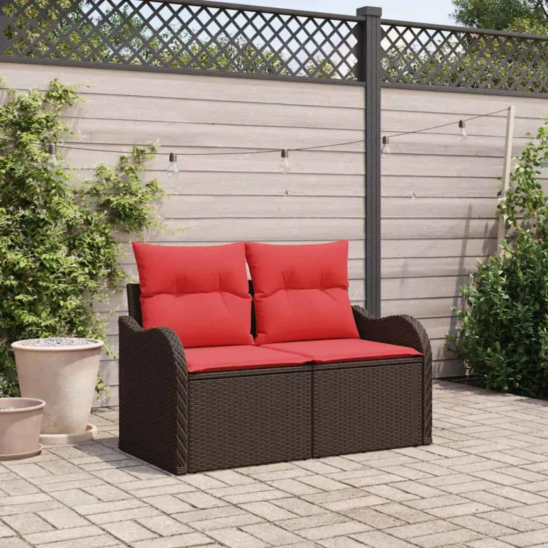 Sodo sofa su pagalve 121 x 62 x 69 cm poliratanas