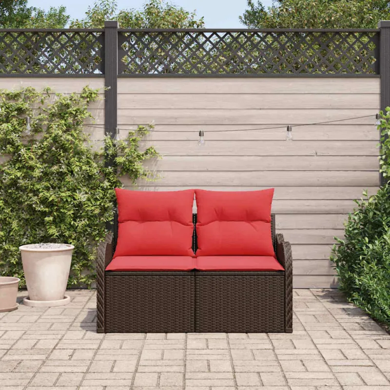 Sodo sofa su pagalve 121 x 62 x 69 cm poliratanas
