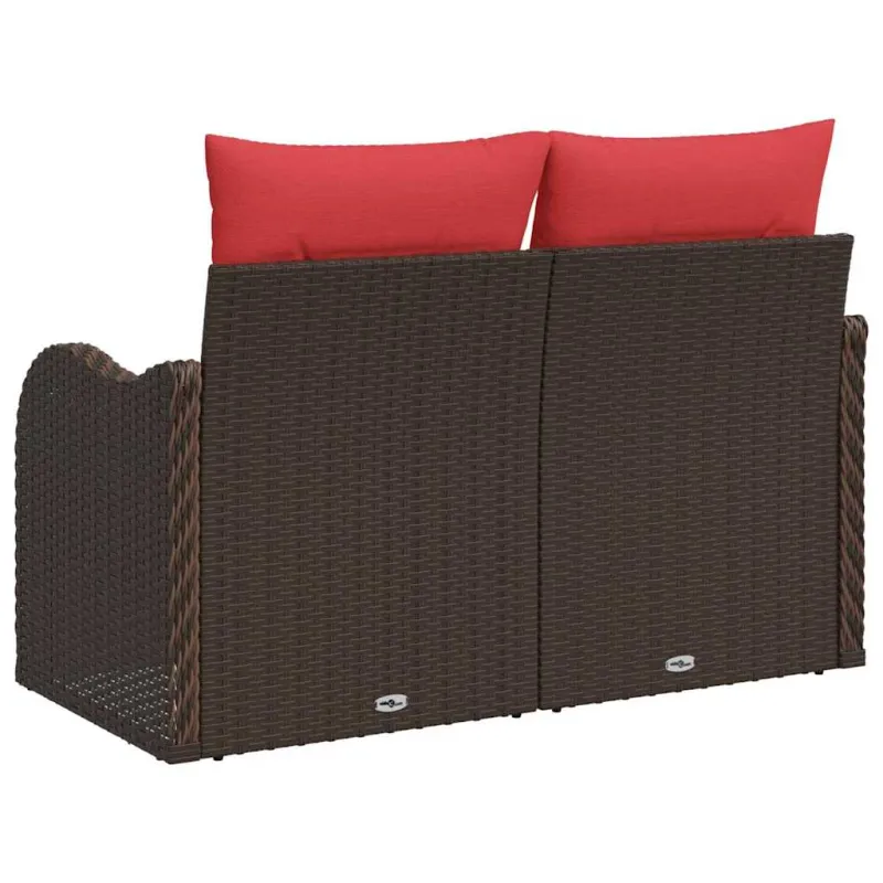 Sodo sofa su pagalve 121 x 62 x 69 cm poliratanas