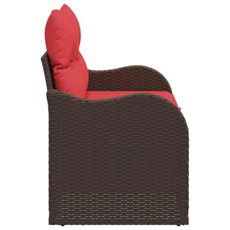 Sodo sofa su pagalve 121 x 62 x 69 cm poliratanas