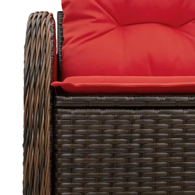 Sodo sofa su pagalve 121 x 62 x 69 cm poliratanas