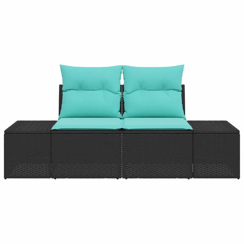 Sodo sofa su pagalve 184 x 62 x 69 cm poliratanas