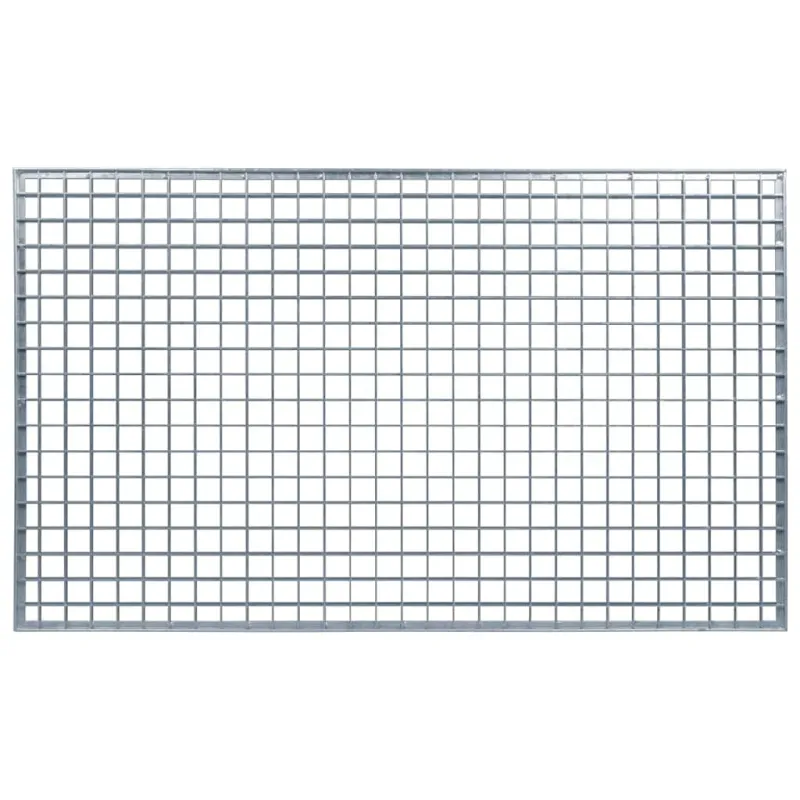 Grotelės Sidabro 30 x 30 x 2 cm Karštojo cinkavimo plienas