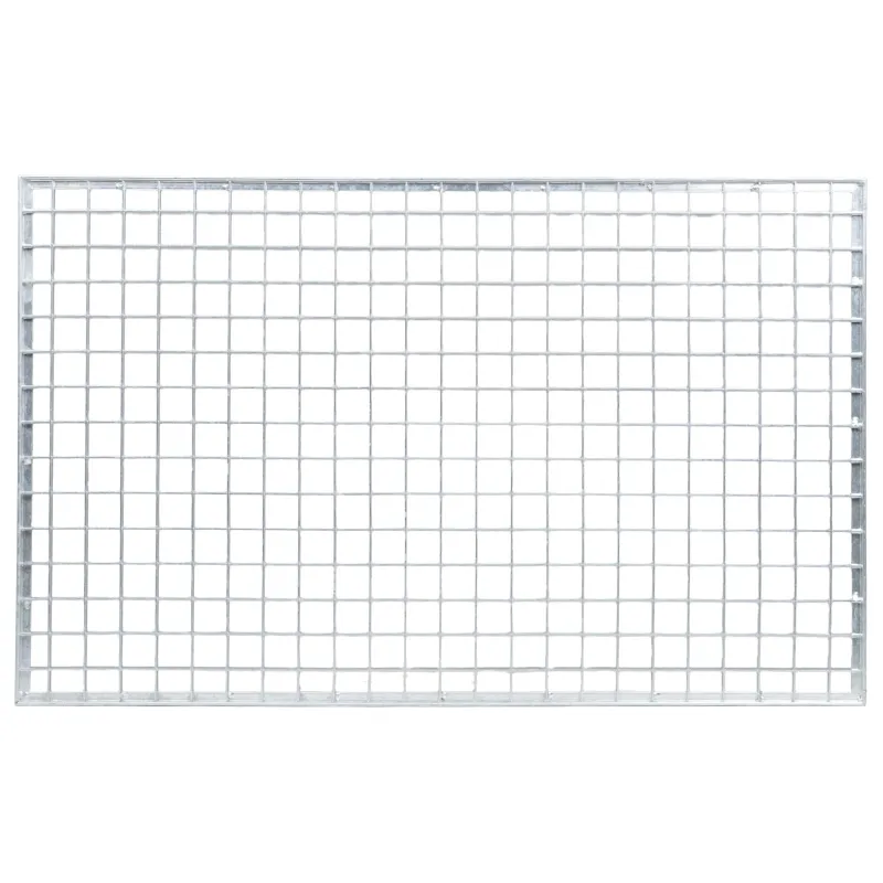 Grotelės Sidabro 80 x 50 x 2 cm Karštojo cinkavimo plienas